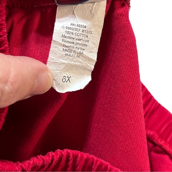 The Bailey Boys red corduroy ruffle skirt size 6X - Picture 3 of 7